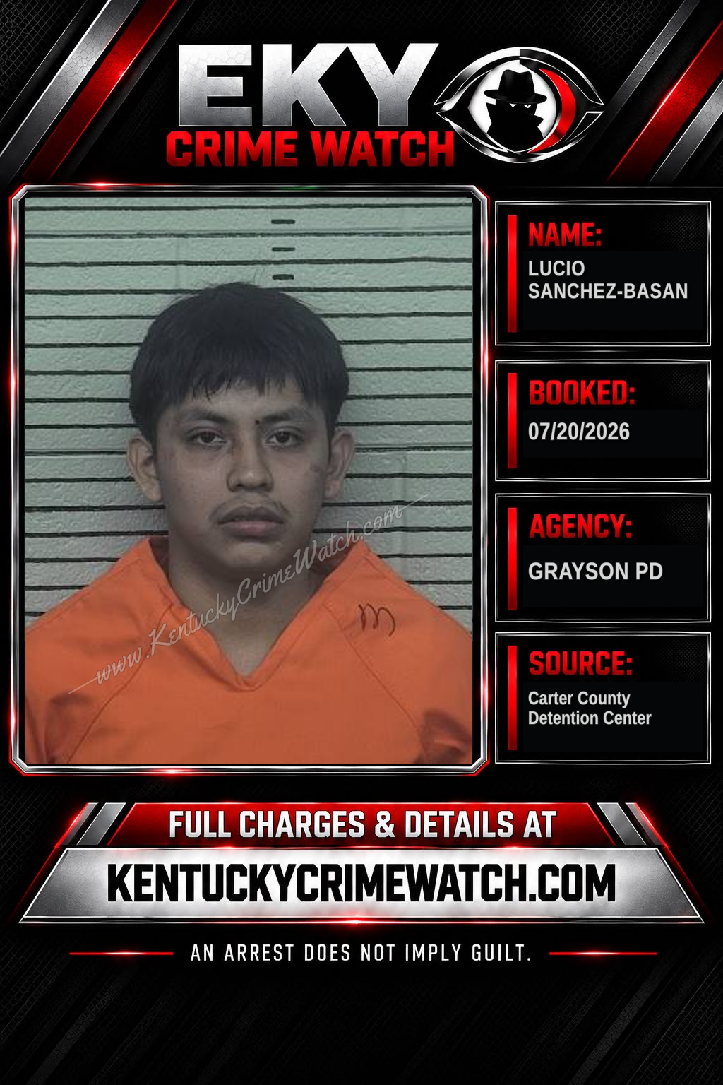 LUCIO SANCHEZ-BASAN booking image