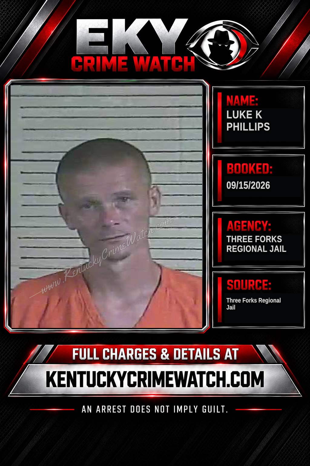 Luke K Phillips booking image