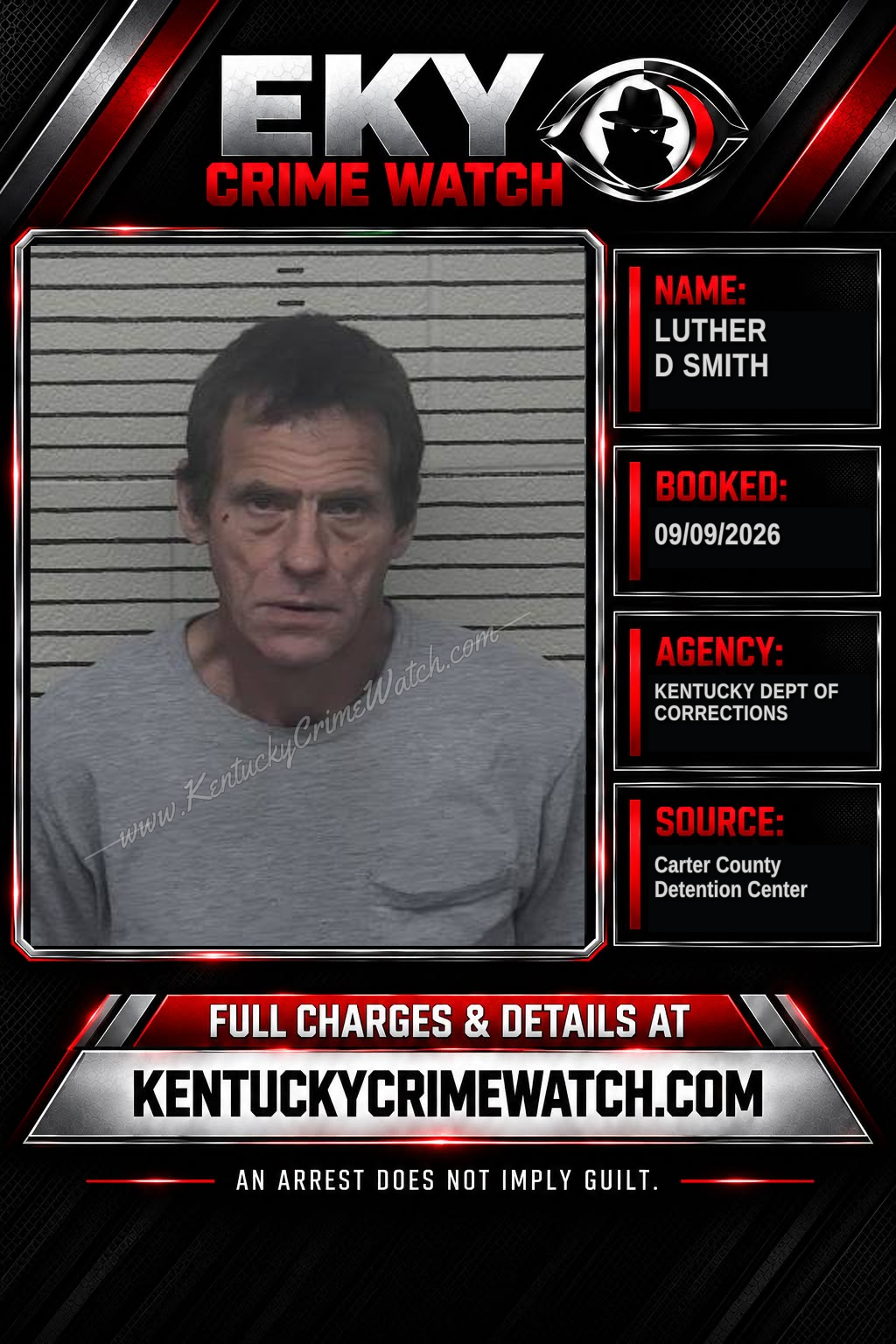 LUTHER D SMITH booking image