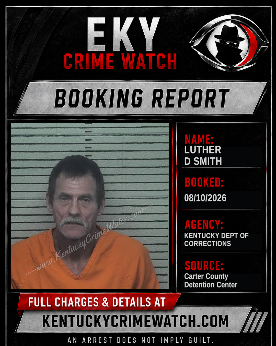 LUTHER D SMITH booking image