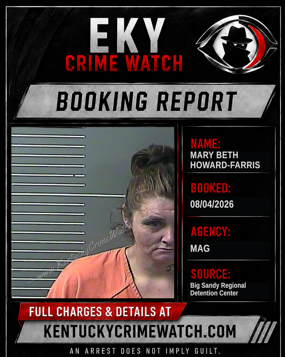 MARY BETH HOWARD-FARRIS booking image
