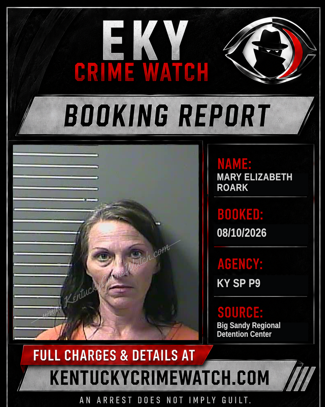 MARY ELIZABETH ROARK booking image