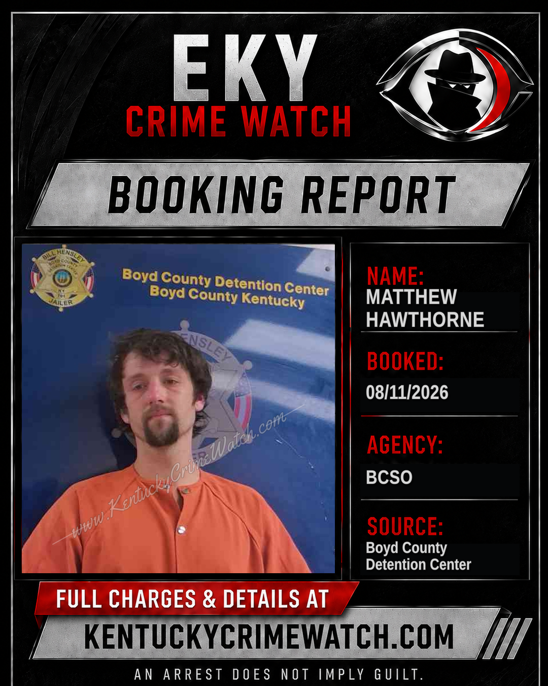 MATTHEW HAWTHORNE booking image