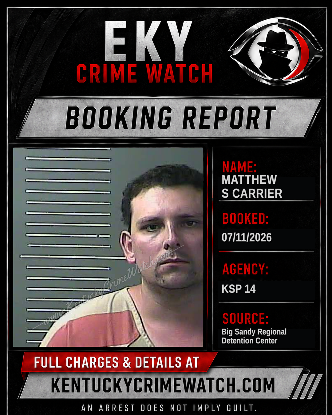 MATTHEW S CARRIER booking image