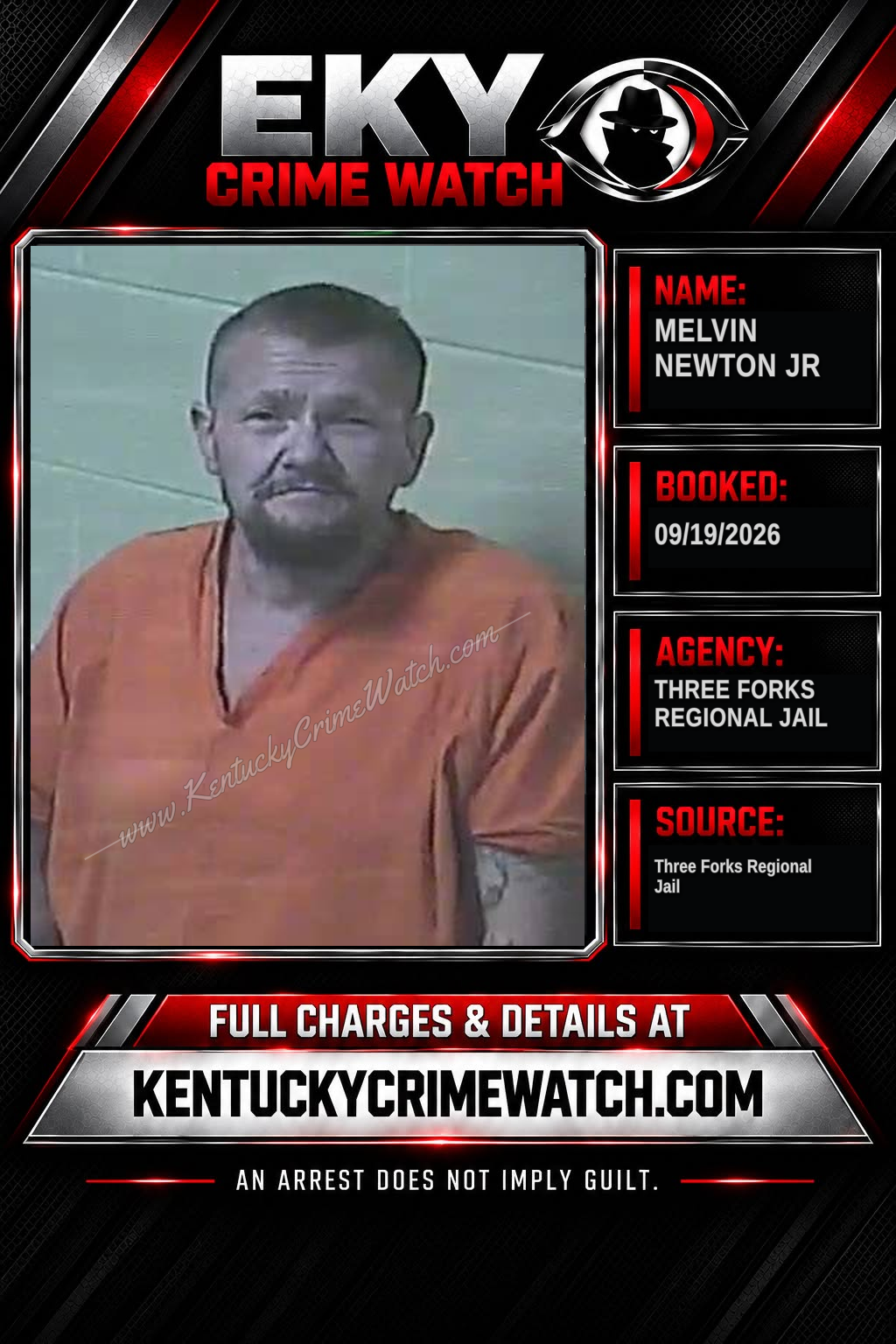 Melvin Newton JR booking image