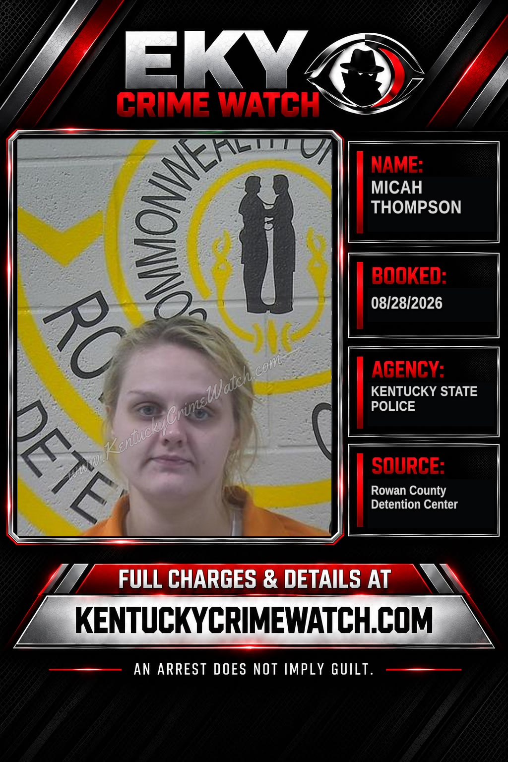 MICAH THOMPSON booking image