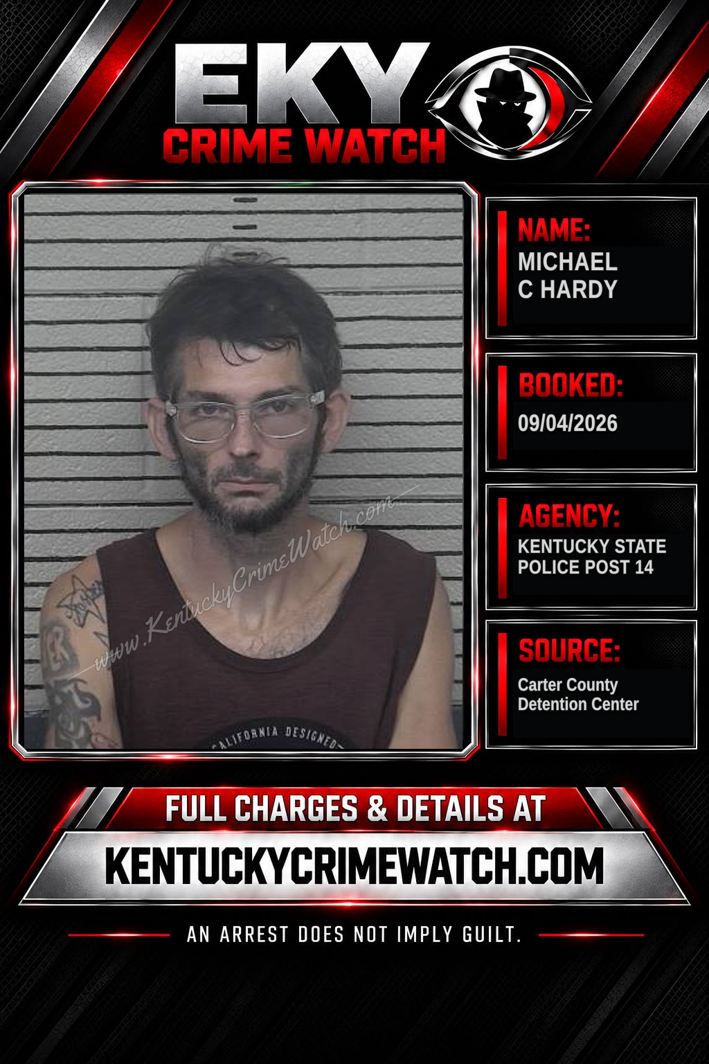 MICHAEL C HARDY booking image