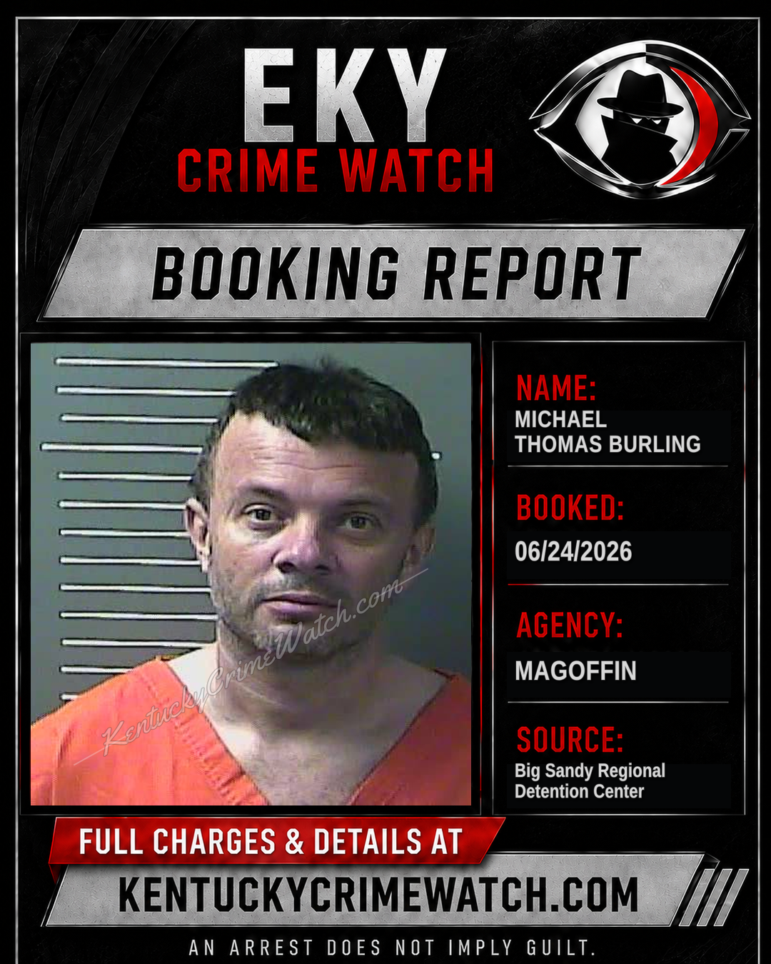 MICHAEL THOMAS BURLING booking image