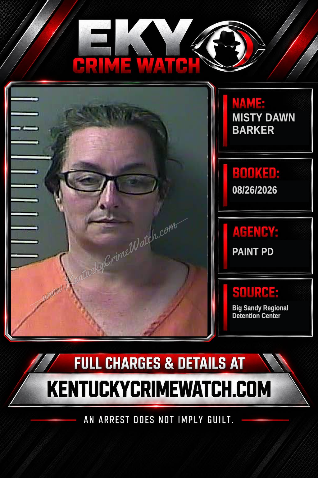 MISTY DAWN BARKER booking image