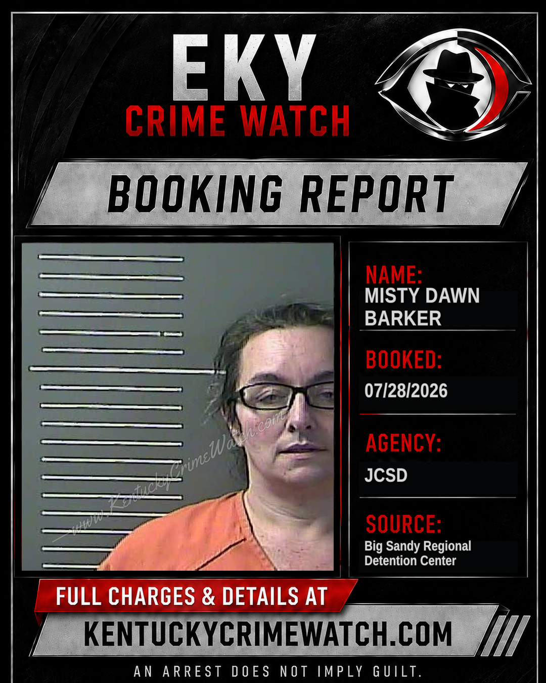 MISTY DAWN BARKER booking image