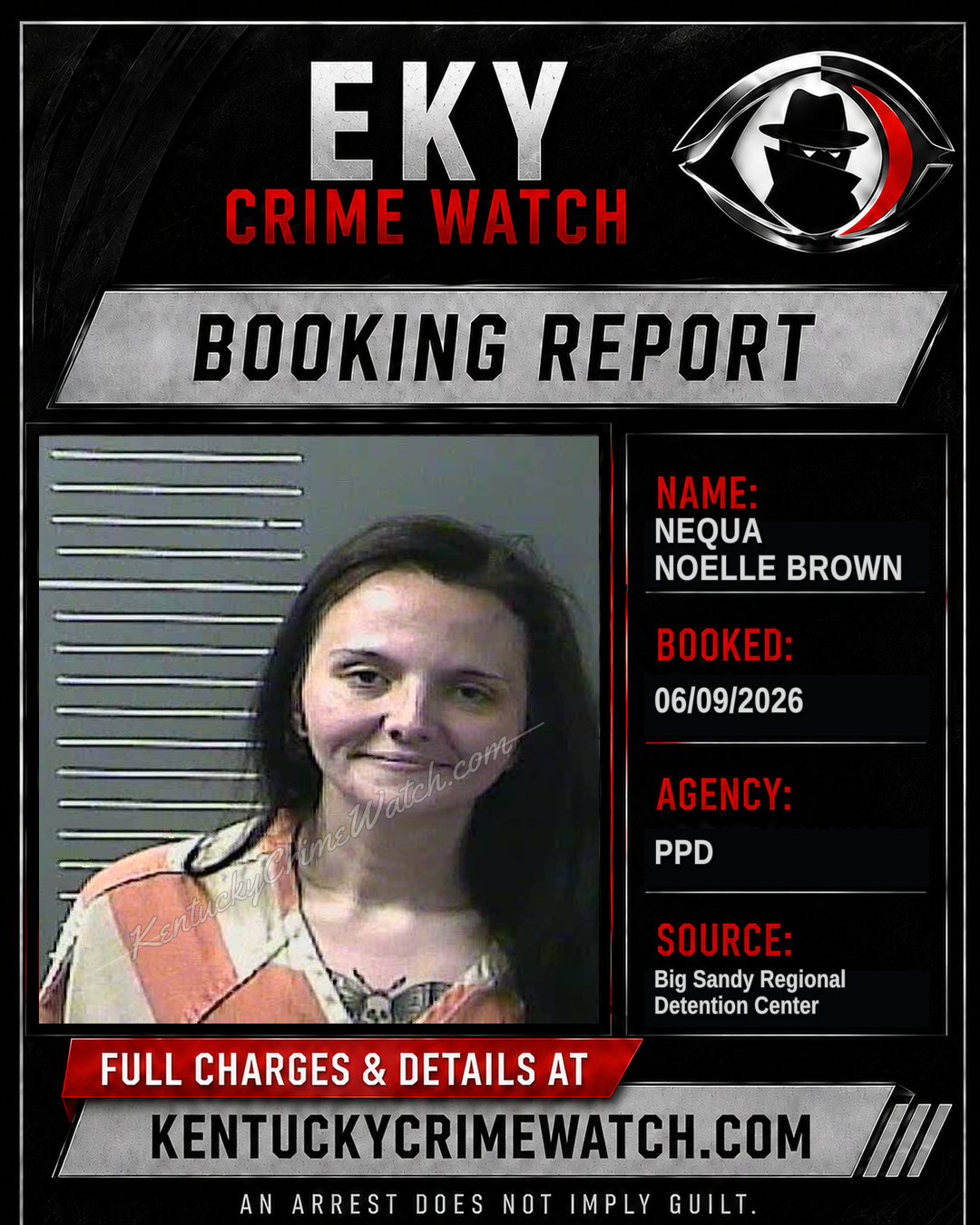 NEQUA NOELLE BROWN booking image