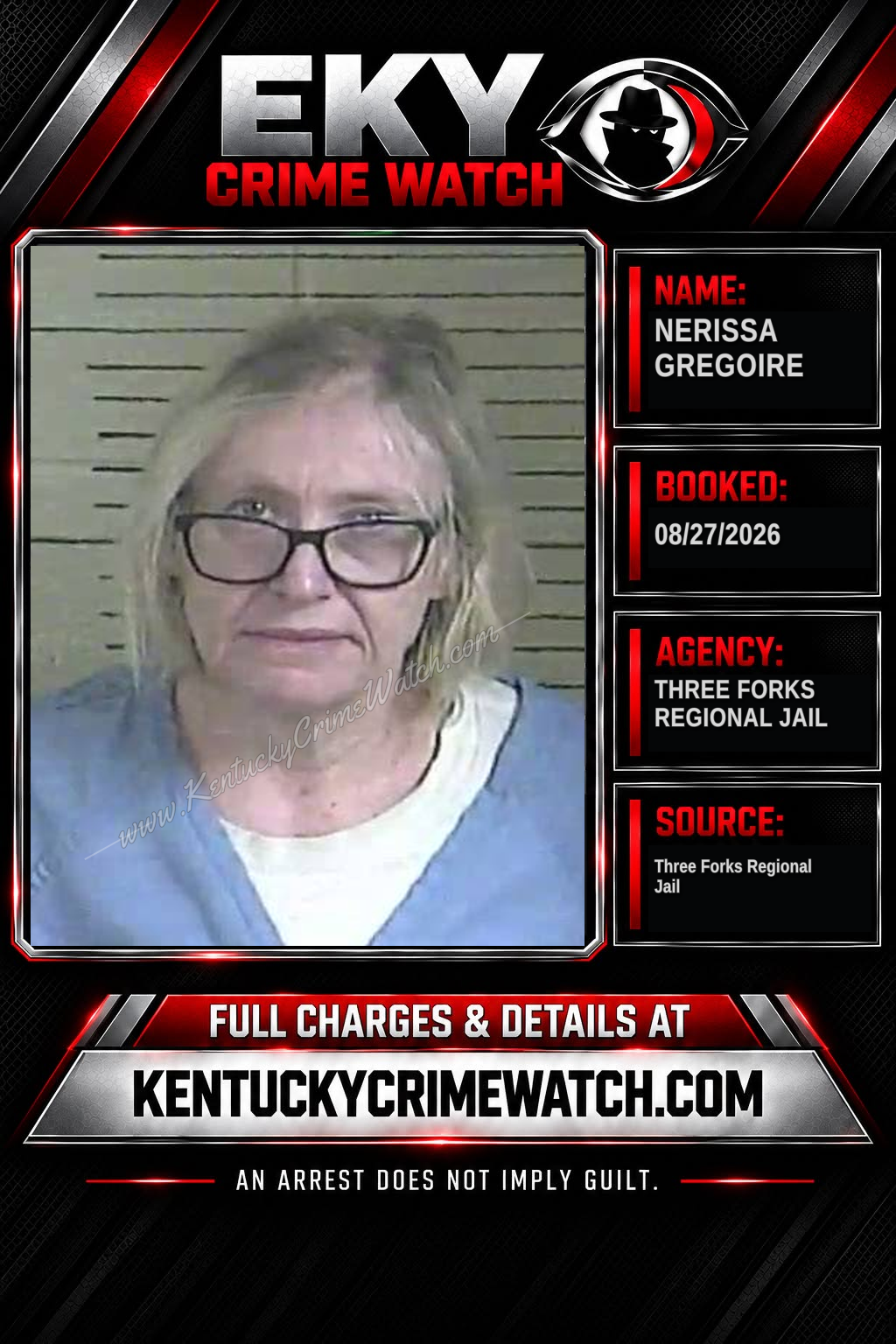 Nerissa Gregoire booking image