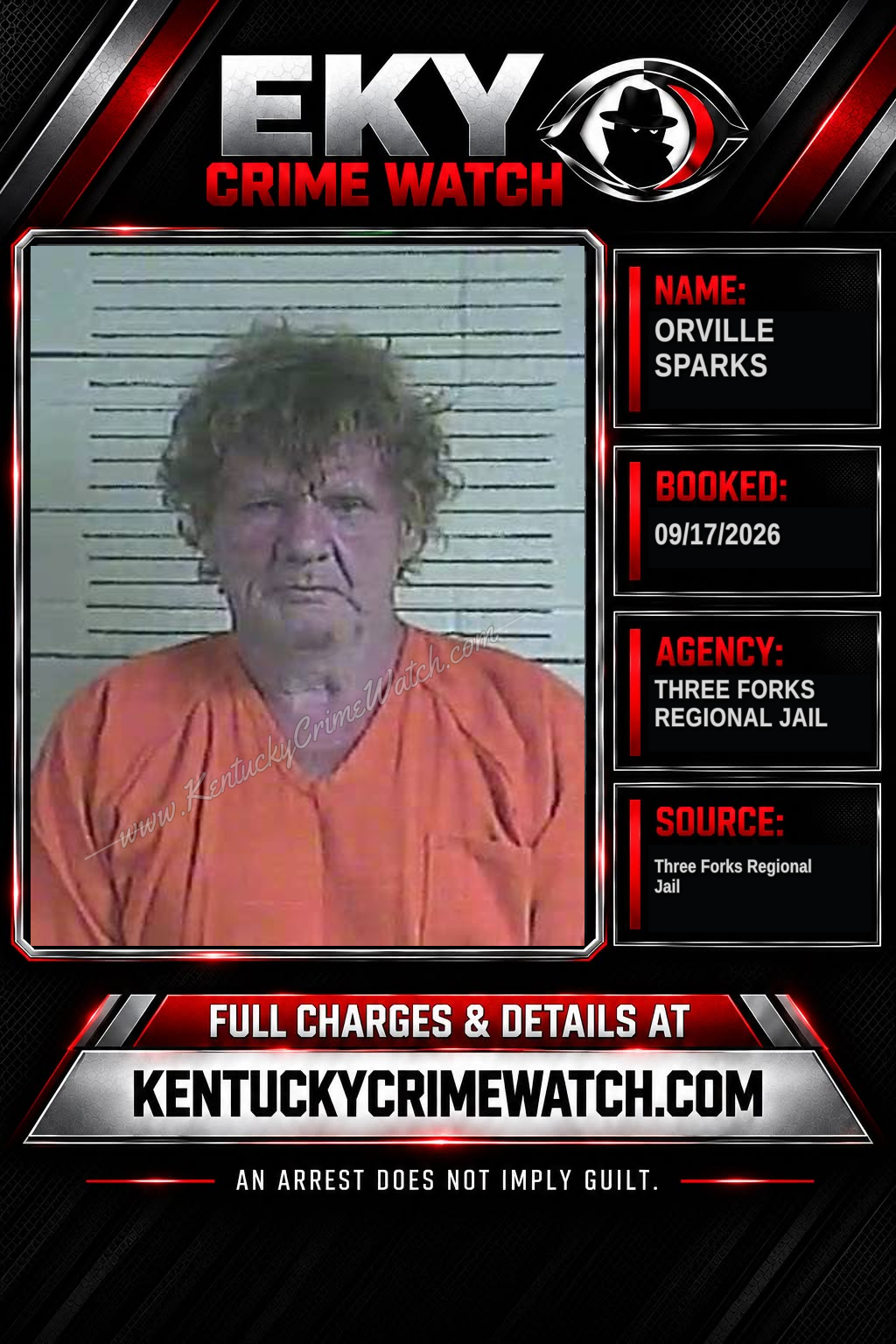 Orville Sparks booking image