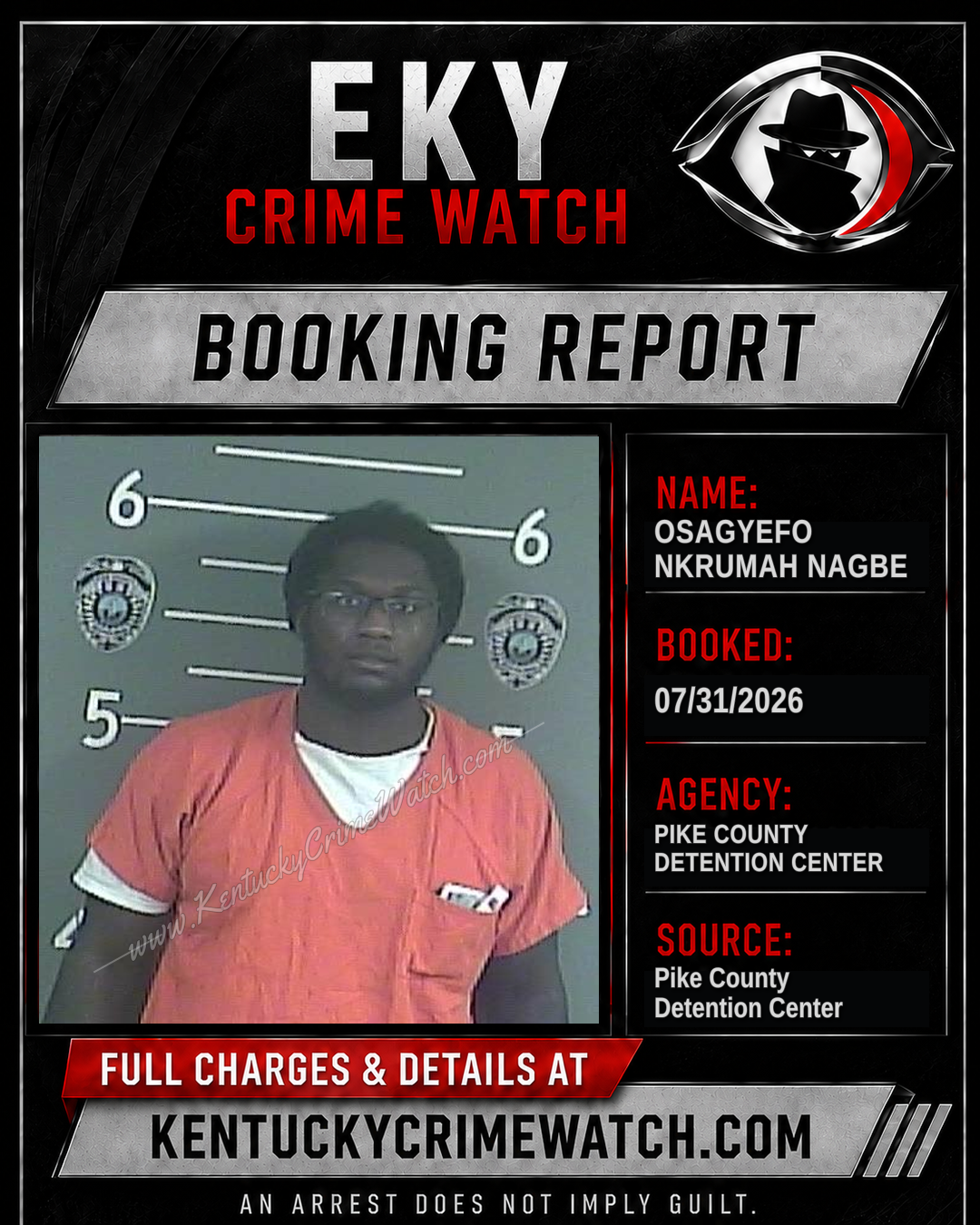 OSAGYEFO NKRUMAH NAGBE booking image