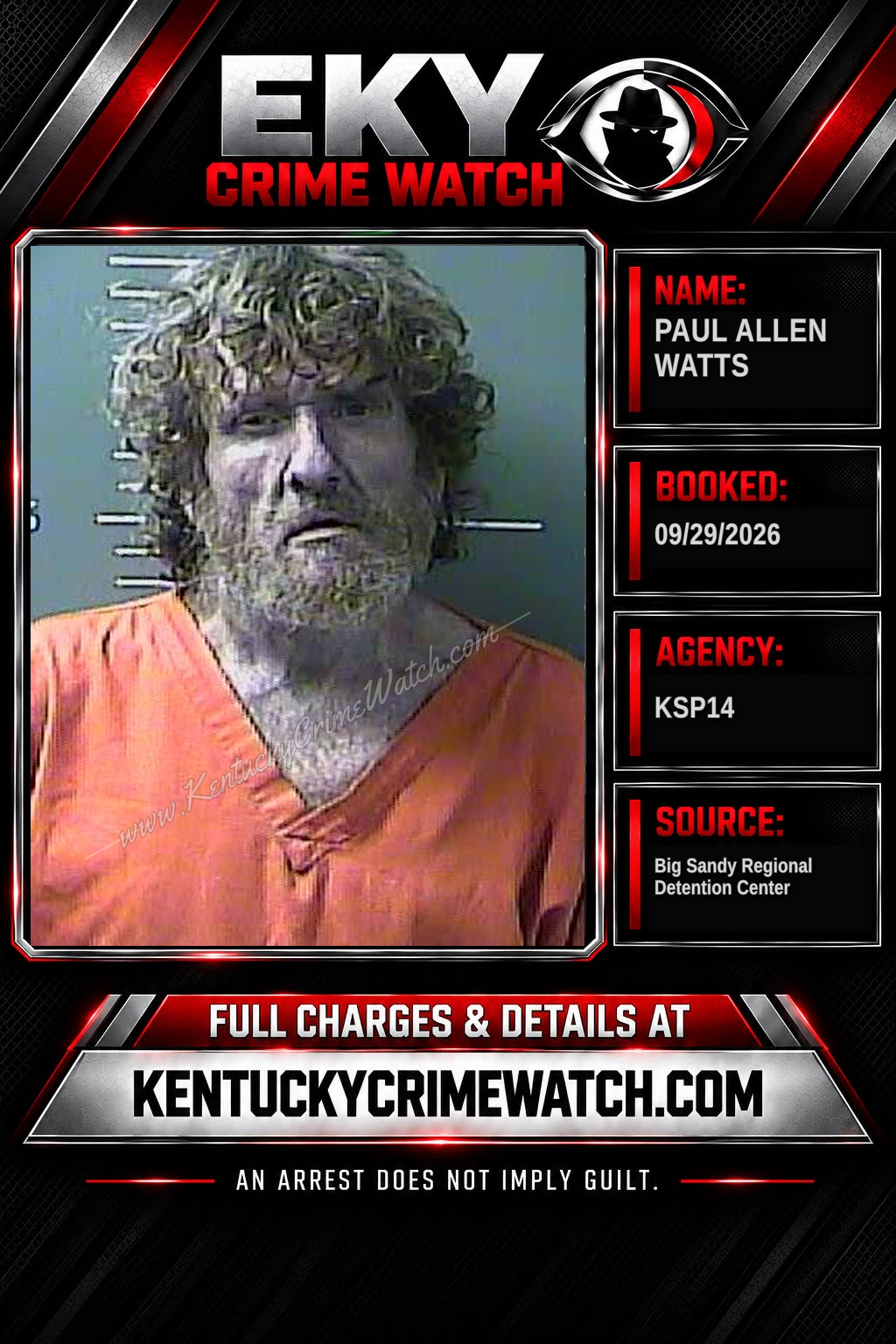 PAUL ALLEN WATTS booking image