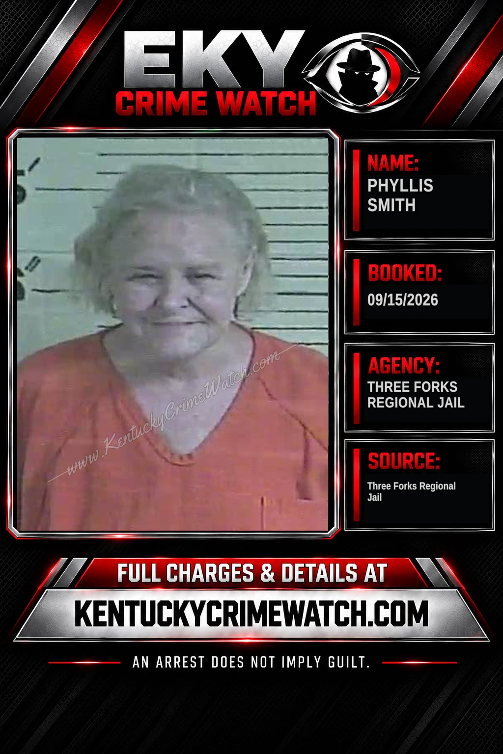 Phyllis Smith booking image
