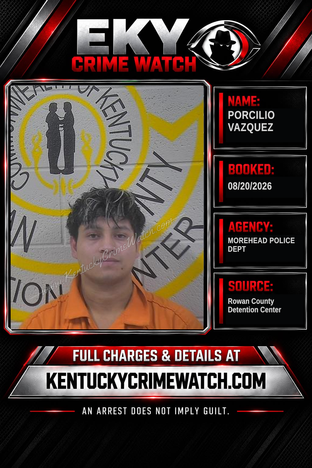 PORCILIO VAZQUEZ booking image