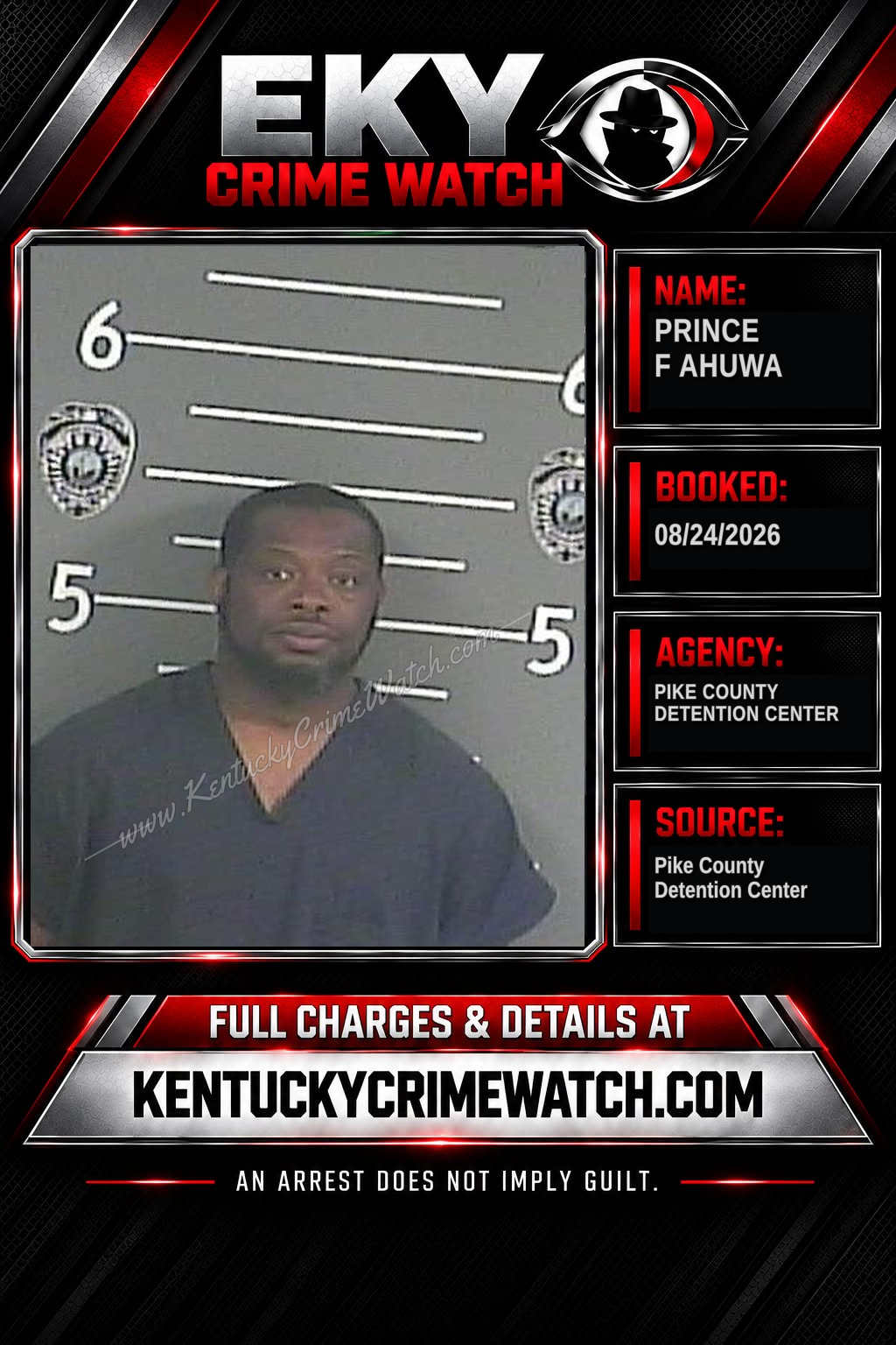 PRINCE F AHUWA booking image