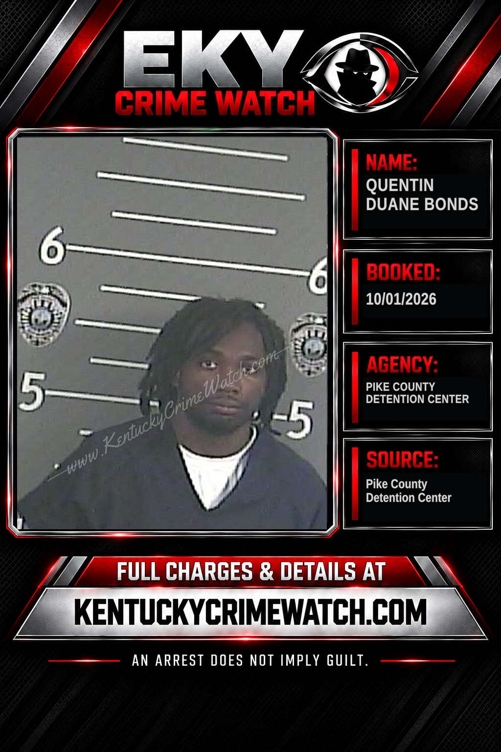 QUENTIN DUANE BONDS booking image
