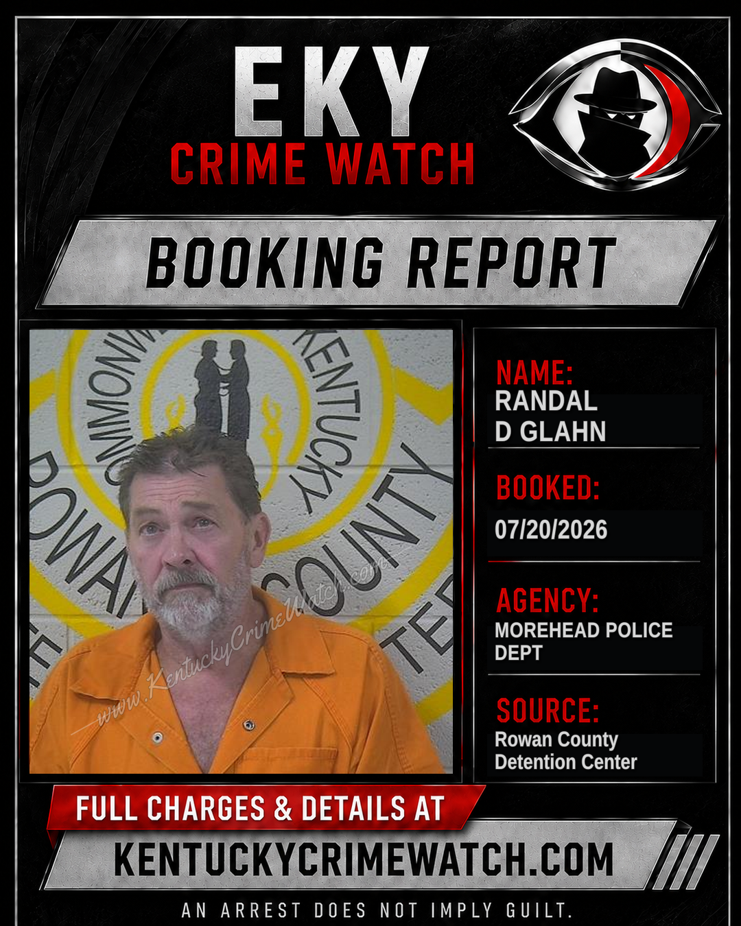 RANDAL D GLAHN booking image
