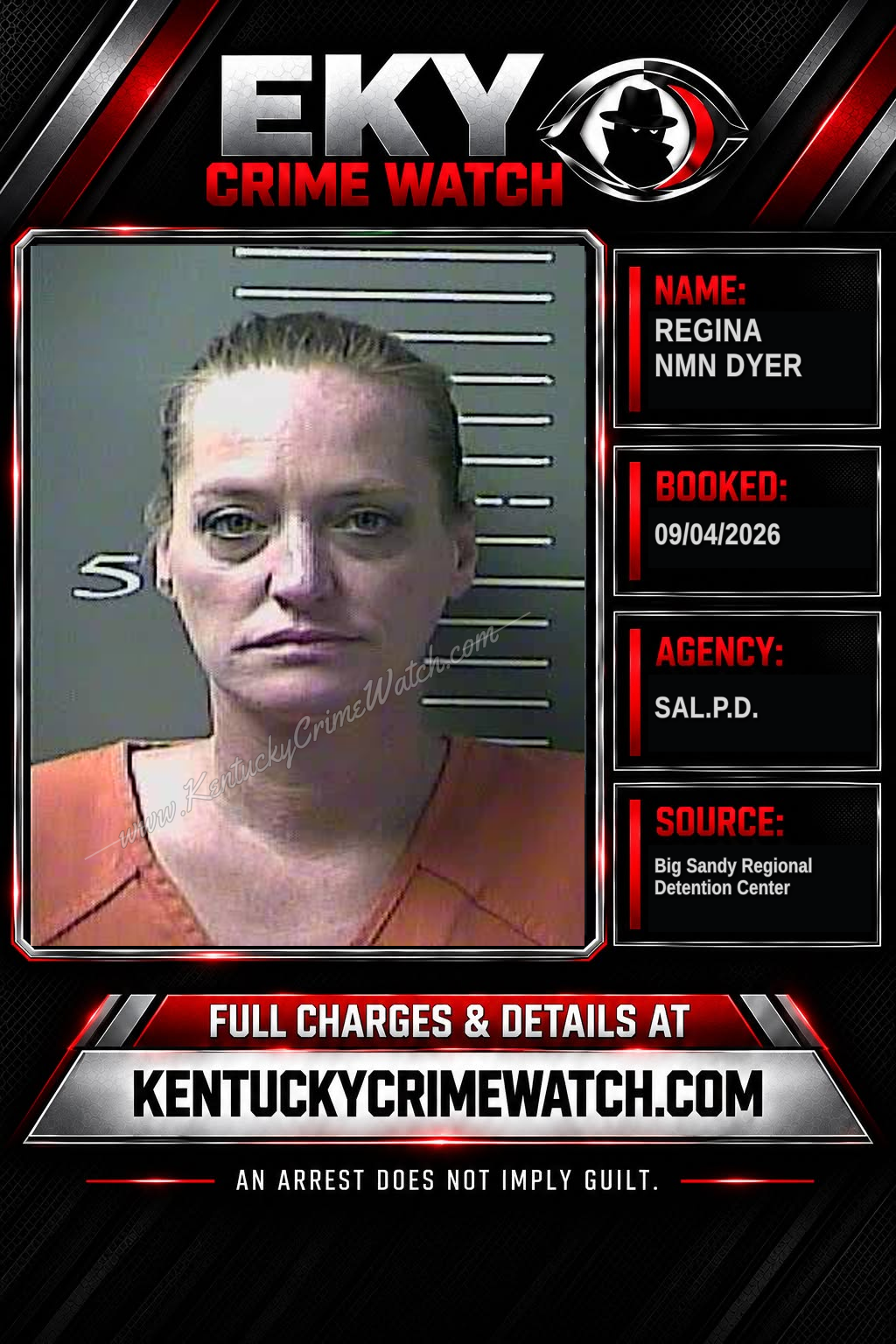 REGINA NMN DYER booking image