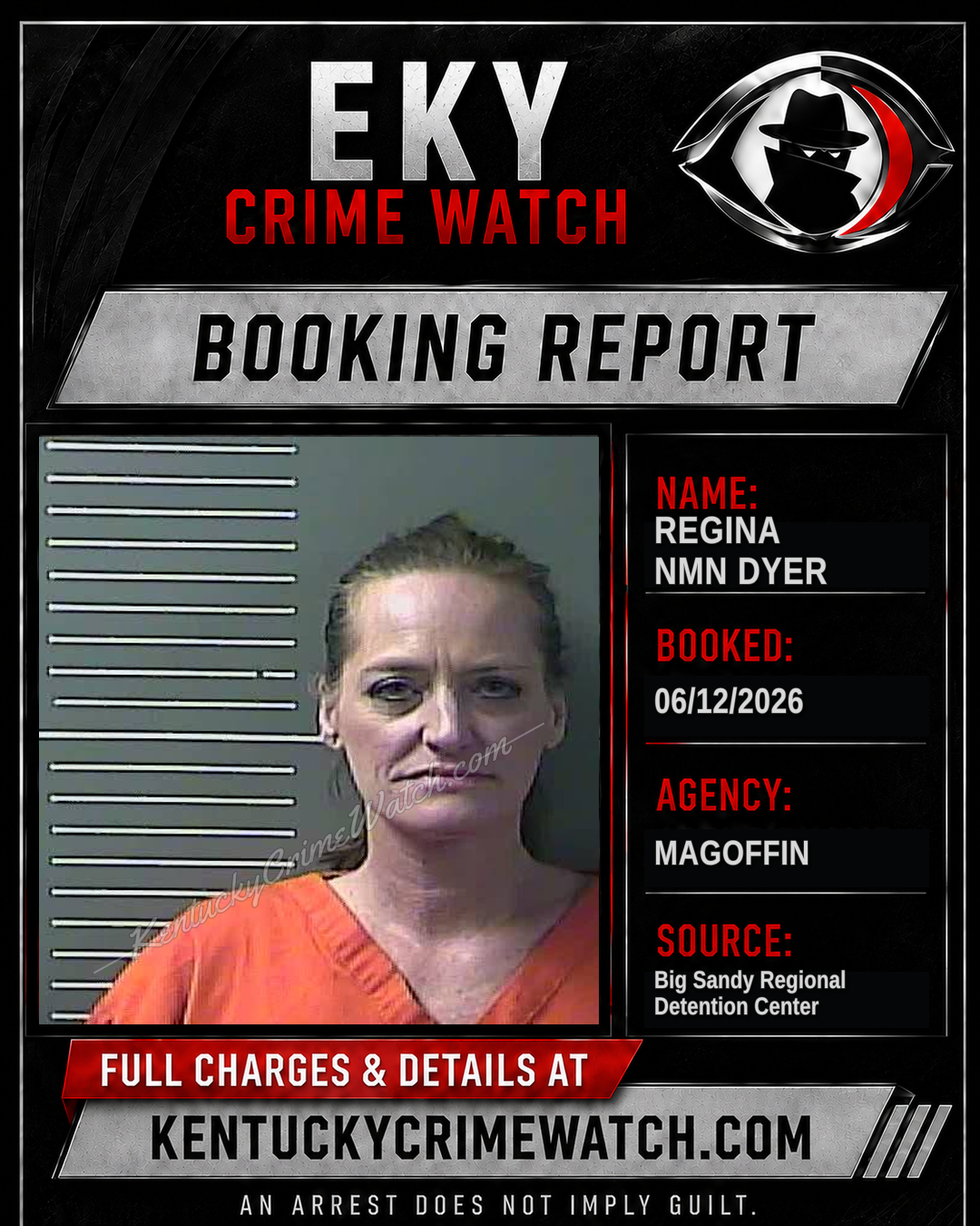 REGINA NMN DYER booking image