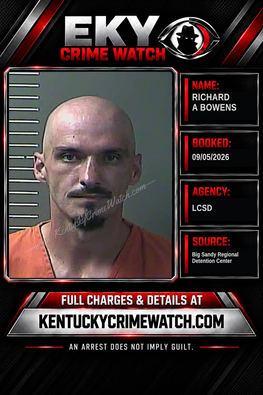 RICHARD A BOWENS booking image