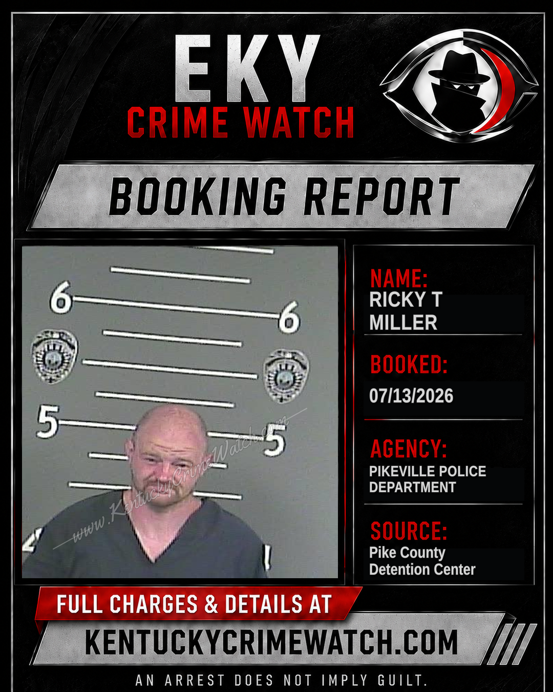 RICKY T MILLER booking image