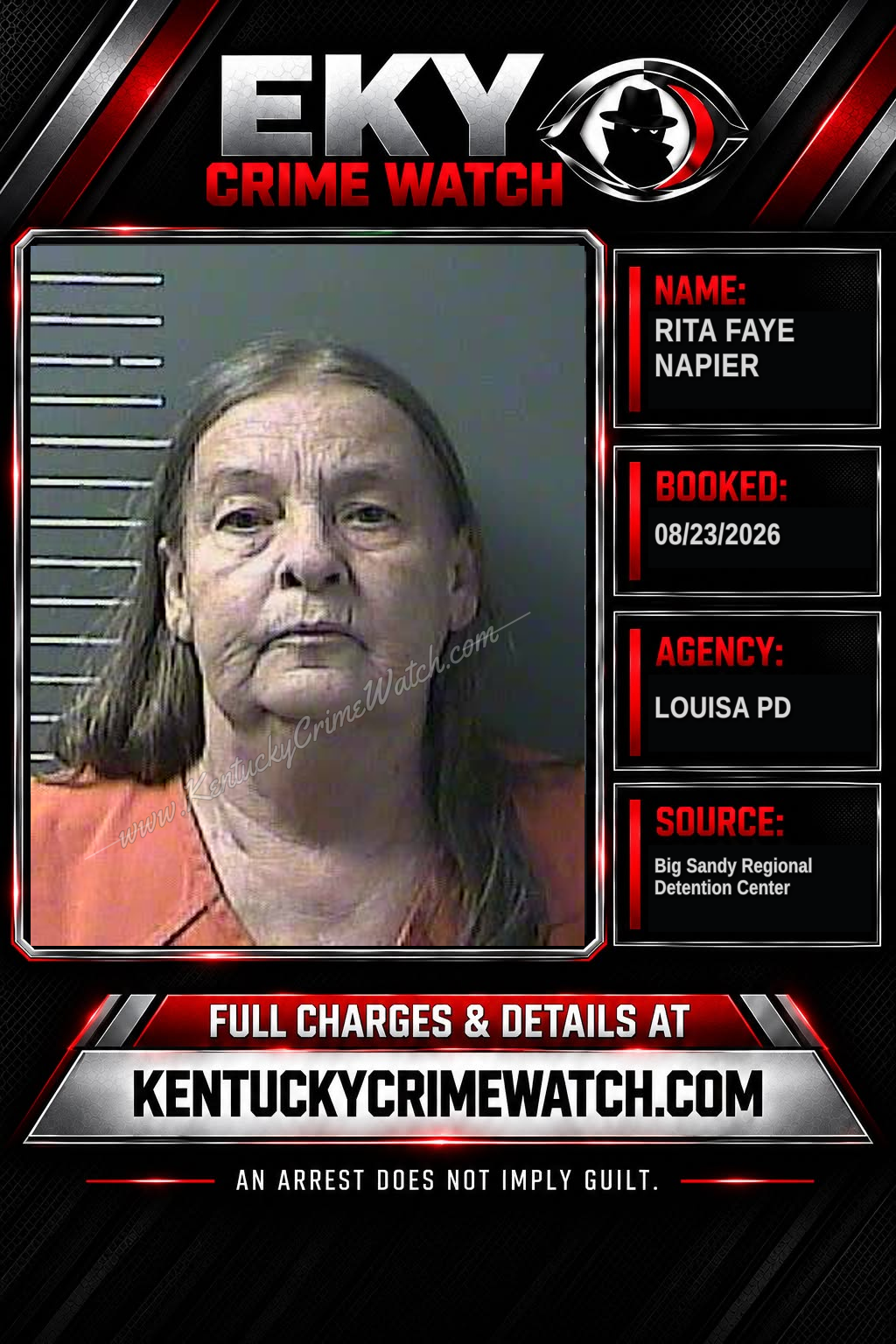 RITA FAYE NAPIER booking image
