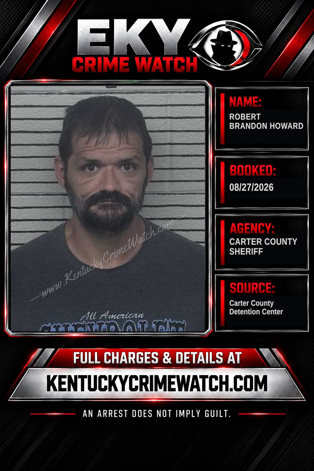 ROBERT BRANDON HOWARD booking image