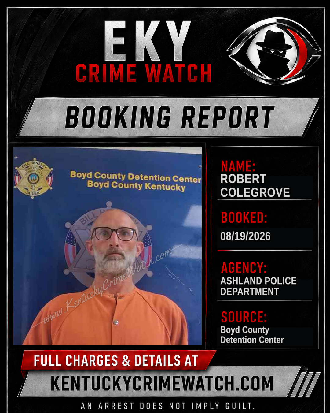 ROBERT COLEGROVE booking image