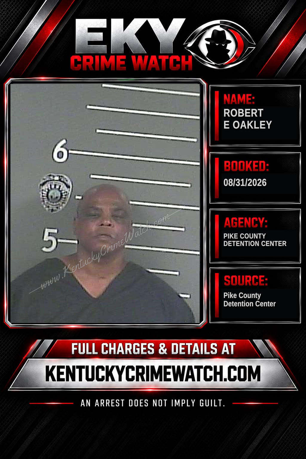 ROBERT E OAKLEY booking image