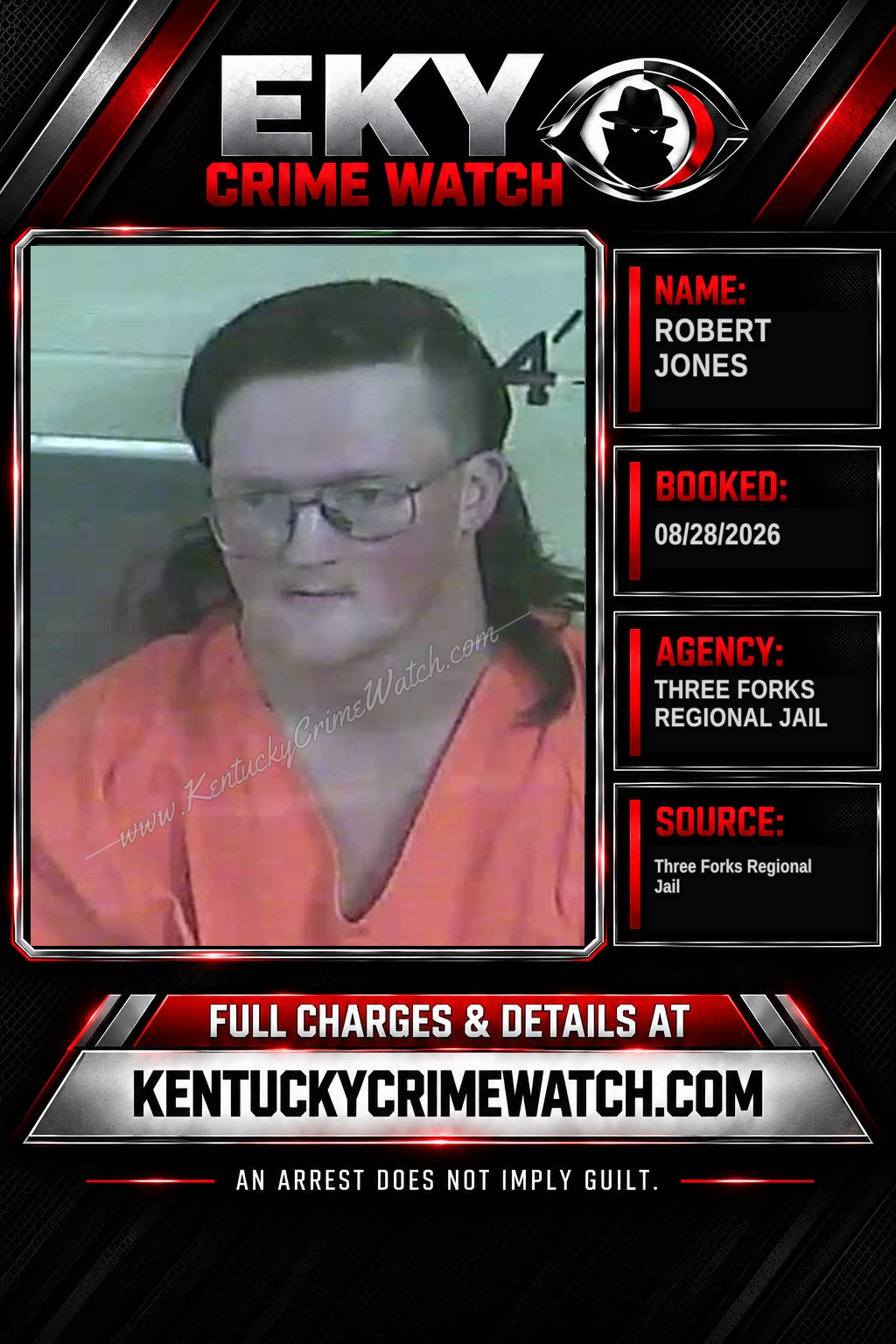 Robert Jones booking image