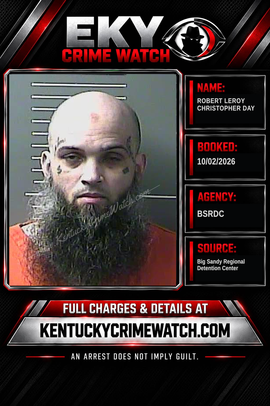 ROBERT LEROY CHRISTOPHER DAY booking image