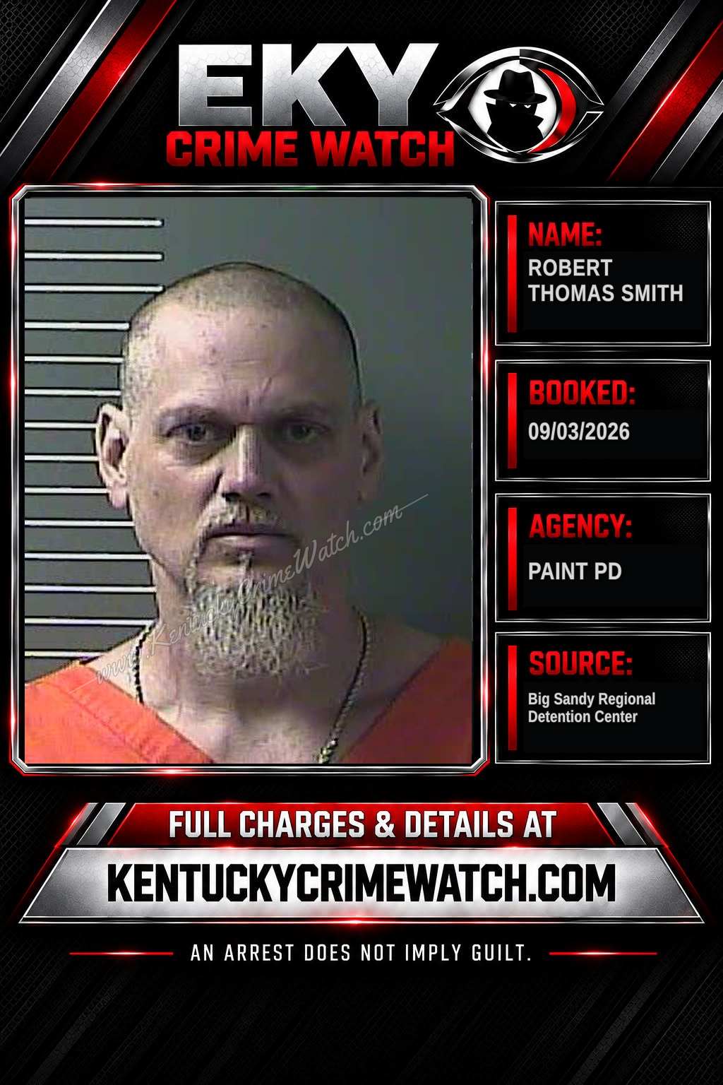 ROBERT Thomas SMITH booking image