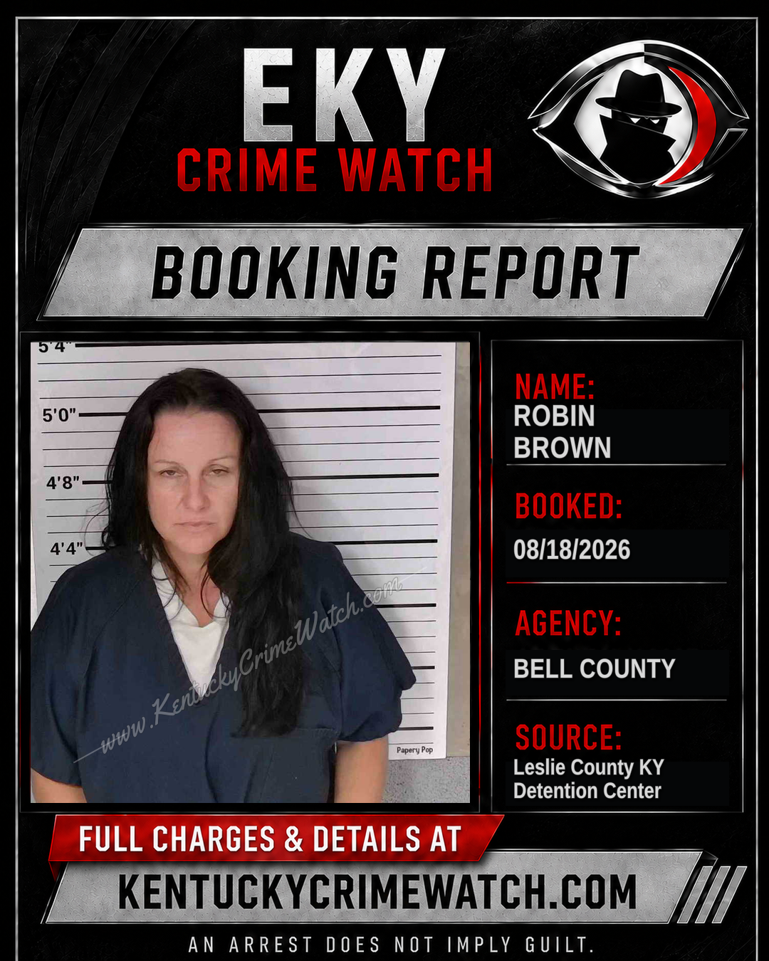 ROBIN BROWN booking image