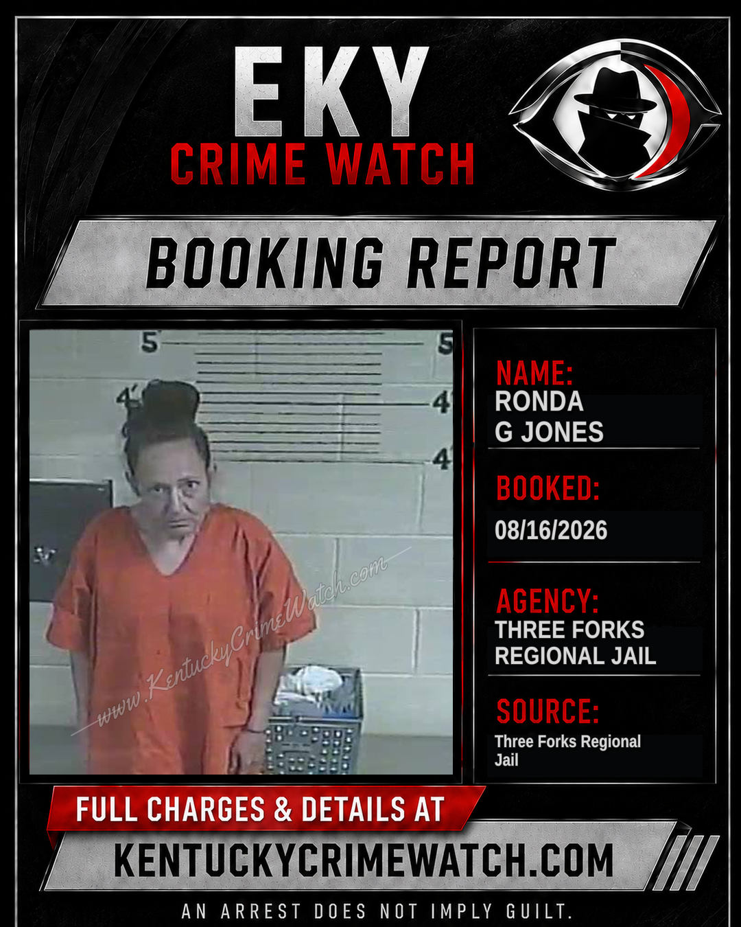 Ronda G Jones booking image