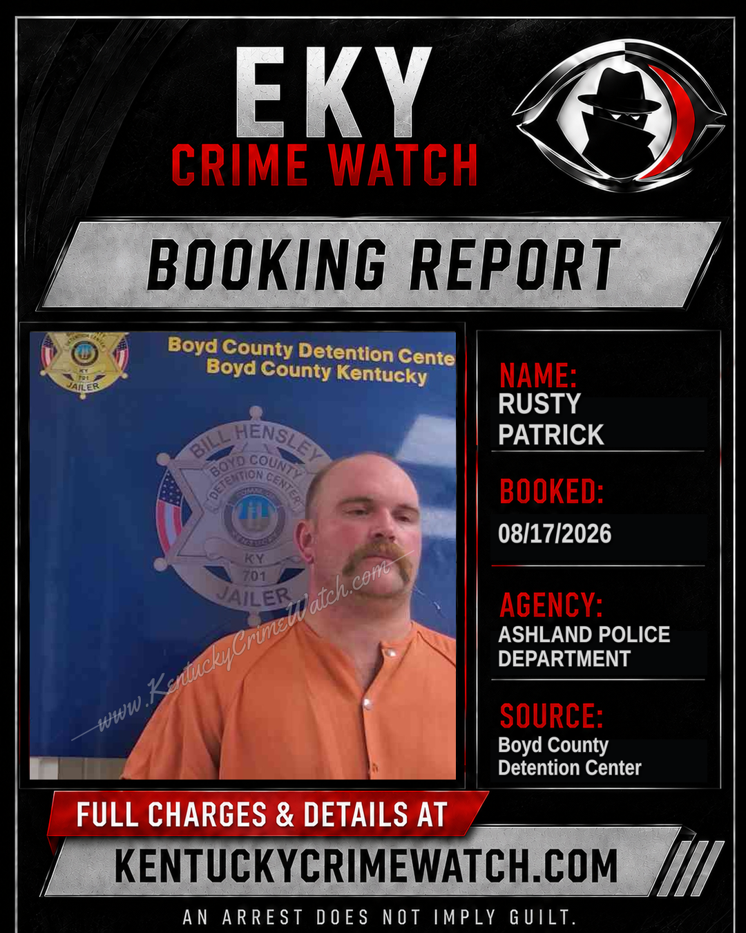 RUSTY PATRICK booking image