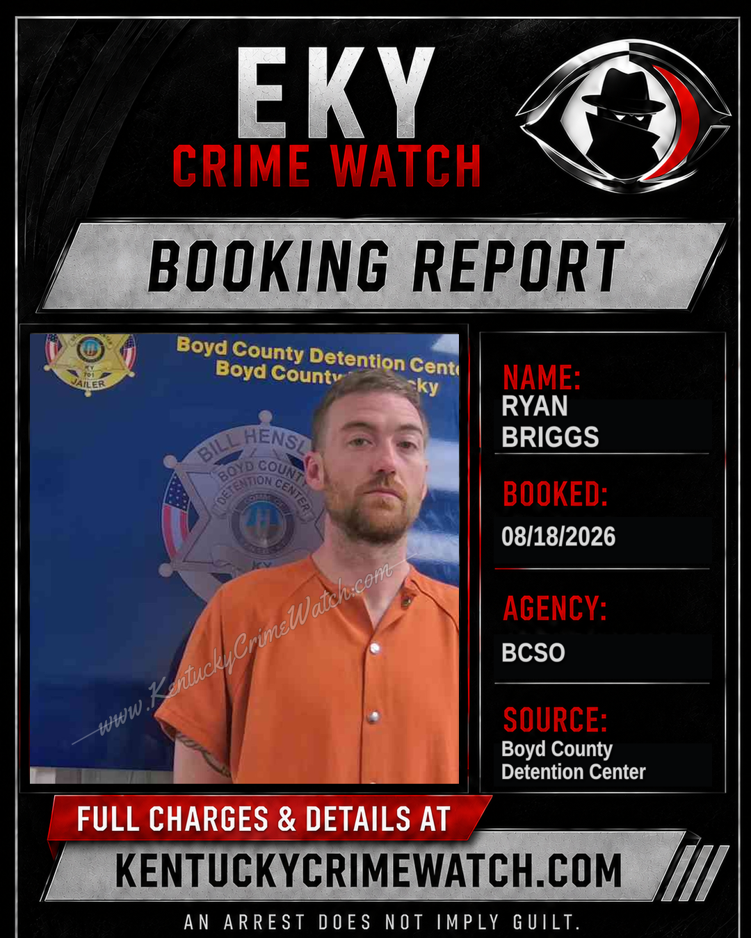 RYAN BRIGGS booking image