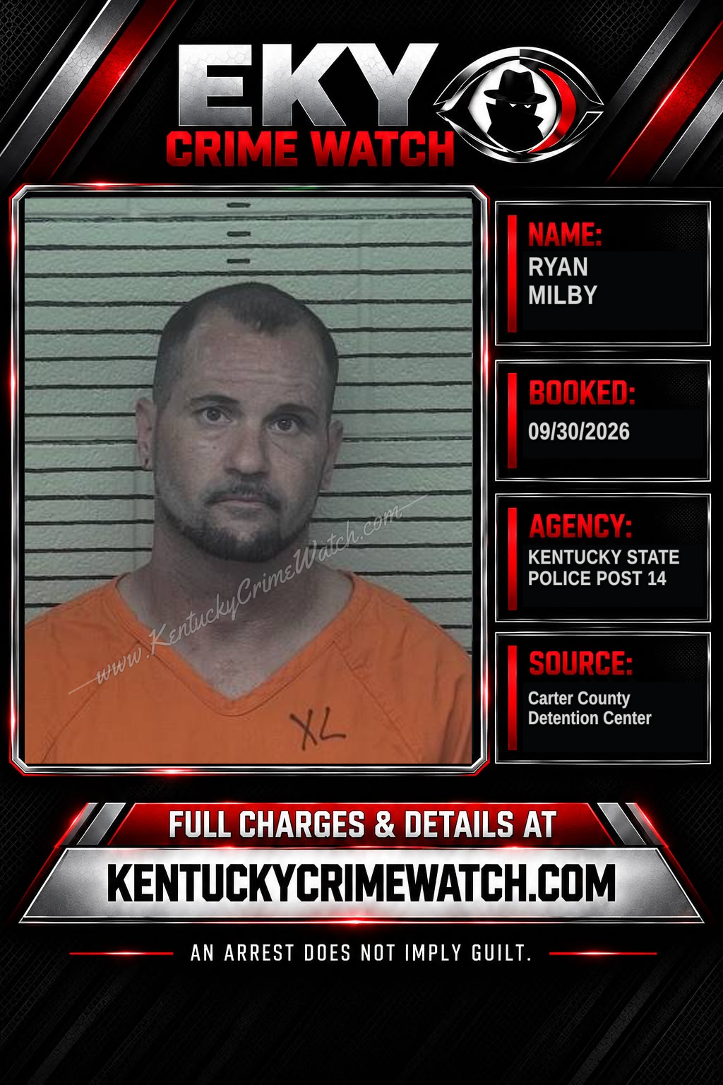 RYAN MILBY booking image