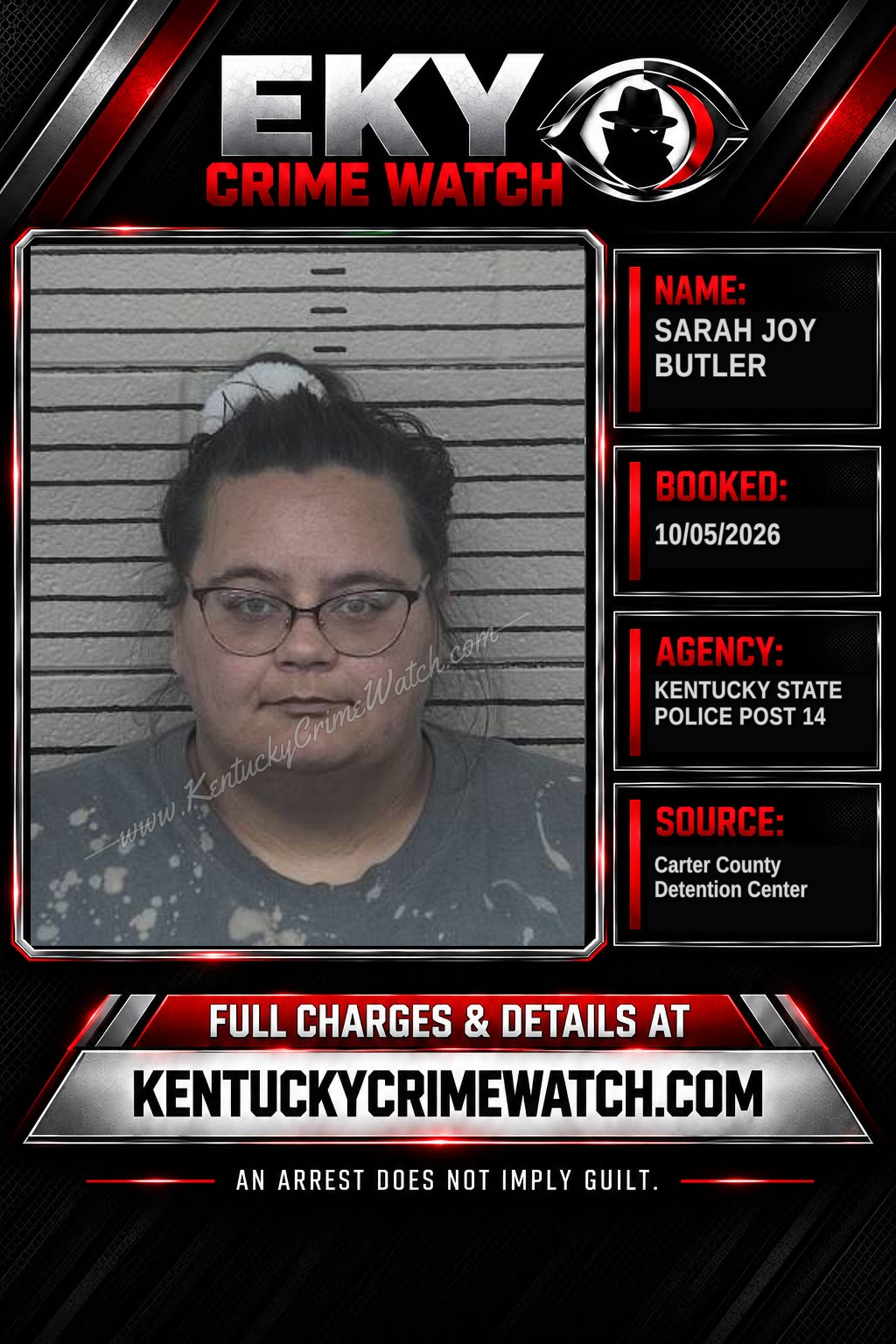 SARAH JOY BUTLER booking image