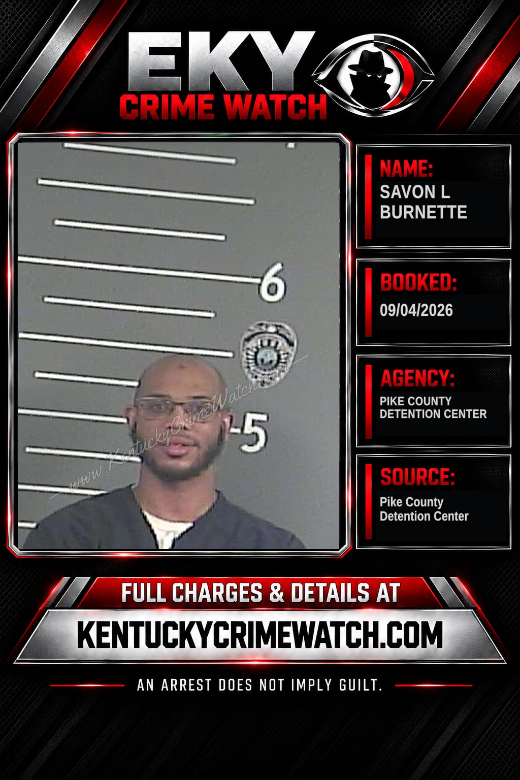 SAVON L BURNETTE booking image