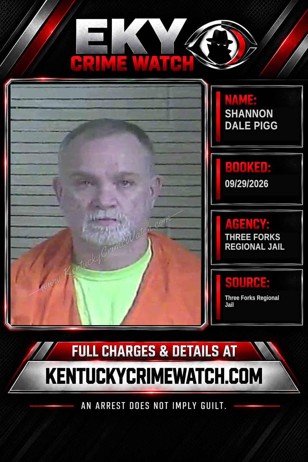 Shannon Dale Pigg booking image