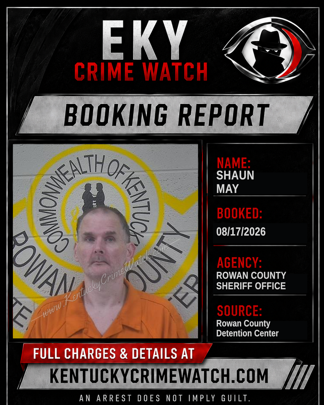 SHAUN MAY booking image