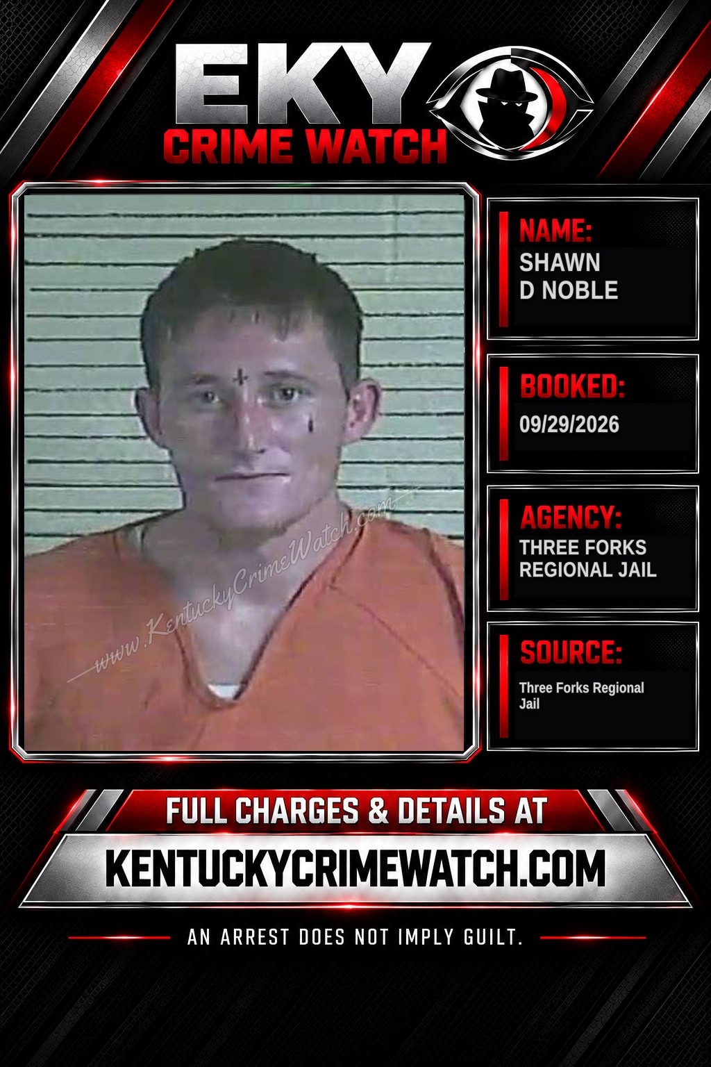 Shawn D Noble booking image