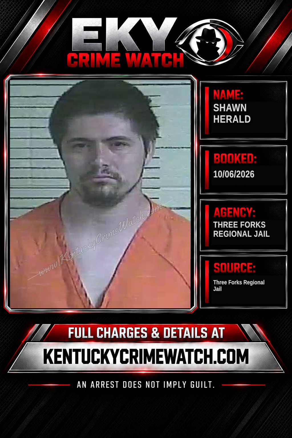 Shawn Herald booking report card