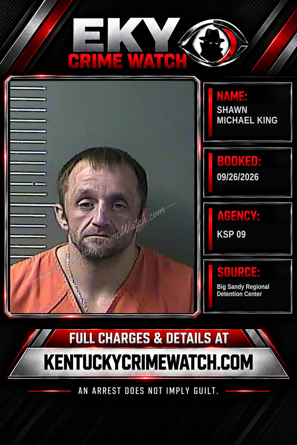 SHAWN MICHAEL KING booking image
