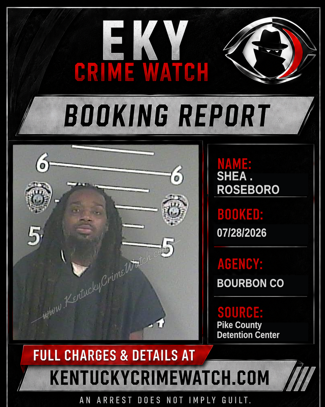 SHEA . ROSEBORO booking image