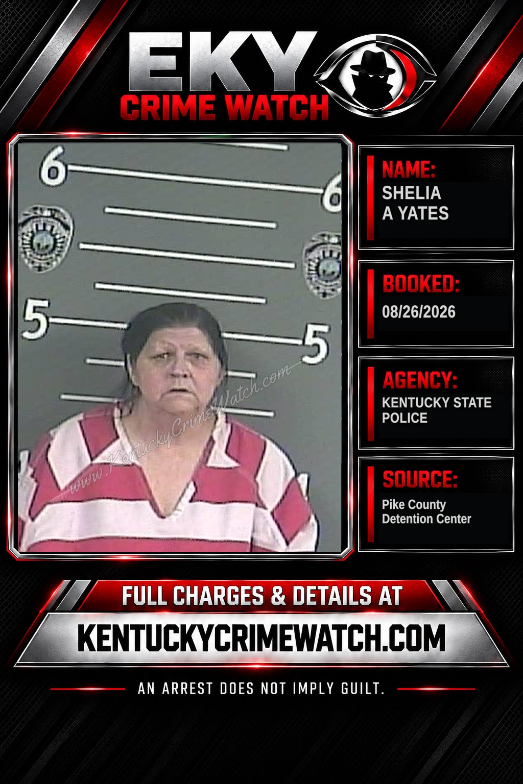 SHELIA A YATES booking image