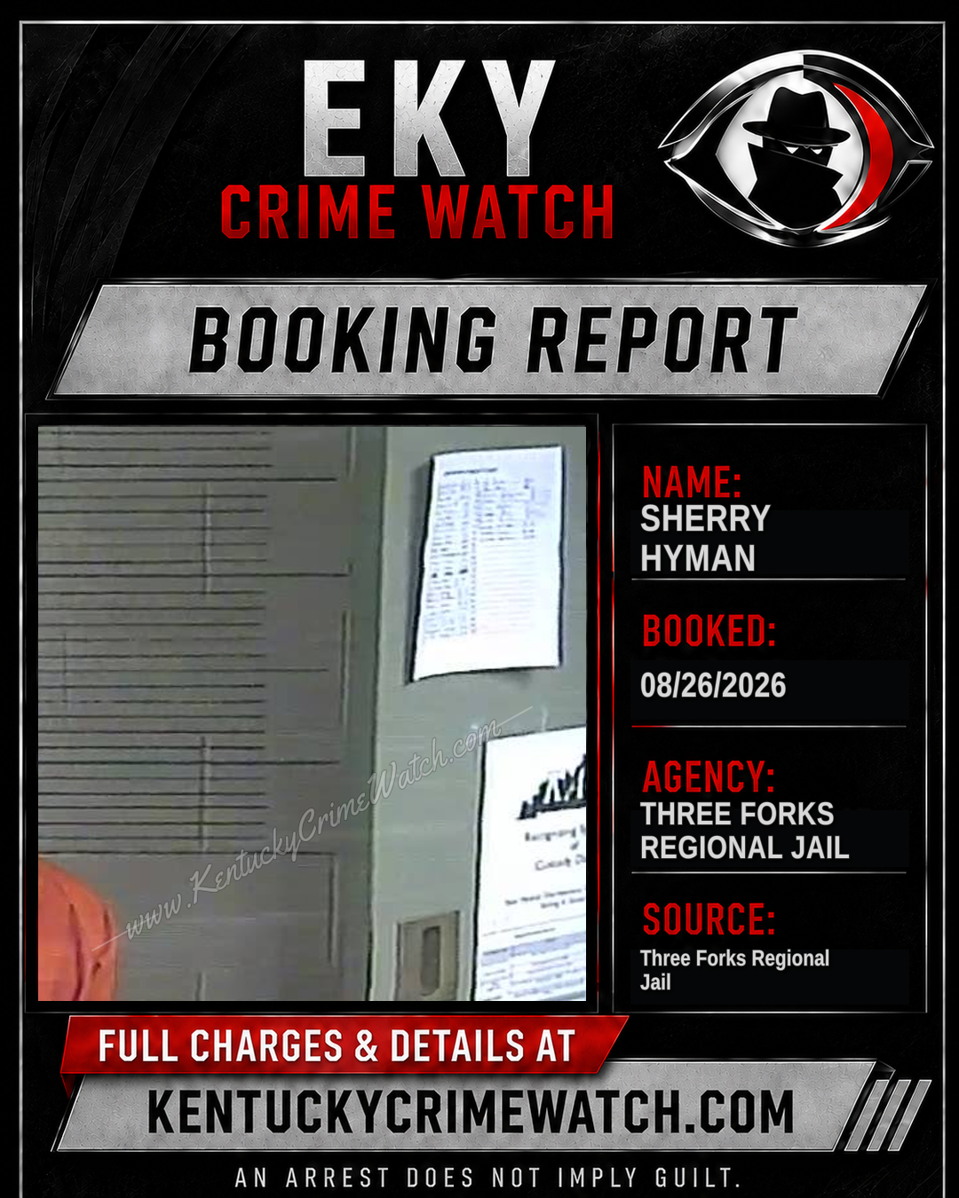 Sherry Hyman booking report card